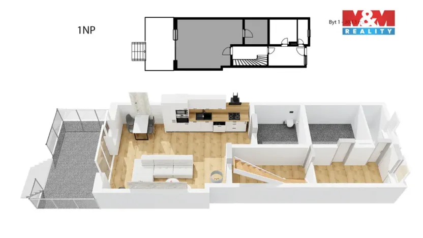 Prodej rodinného domu, Brno - Husovice, Elgartova, 184 m2