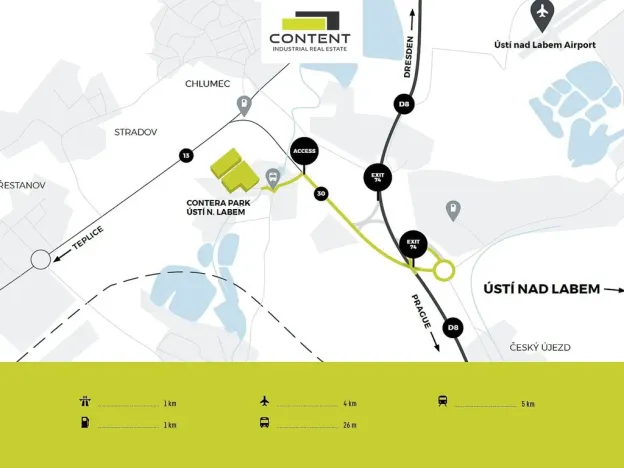 Pronájem výrobních prostor, Chlumec, U šmelce, 15000 m2