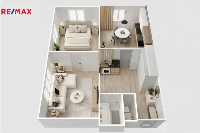 Prodej bytu 2+1, Hradec Králové, Průmyslová, 58 m2