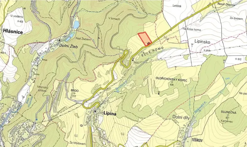 Prodej louky, Lipina, 34995 m2