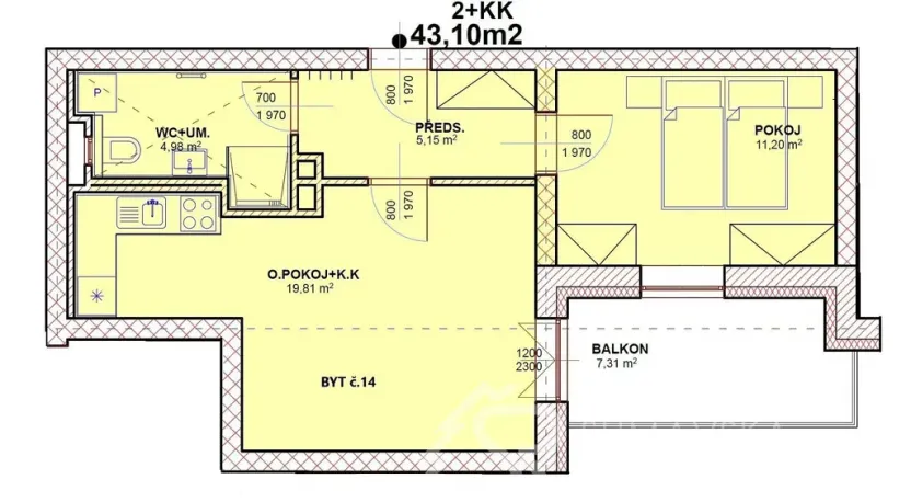 Prodej bytu 2+kk, Kašperské Hory, Česká, 43 m2