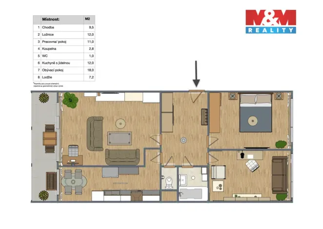 Prodej bytu 3+1, Příbram - Příbram V-Zdaboř, Družstevní, 71 m2