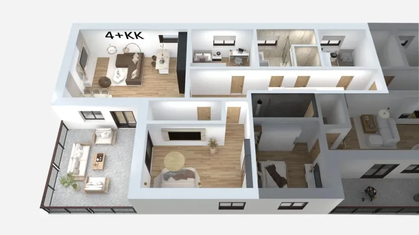 Prodej bytu 4+kk, Litvínov - Chudeřín, Horská, 117 m2