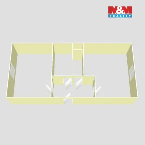 Pronájem bytu 2+kk, Líbeznice, Mělnická, 39 m2