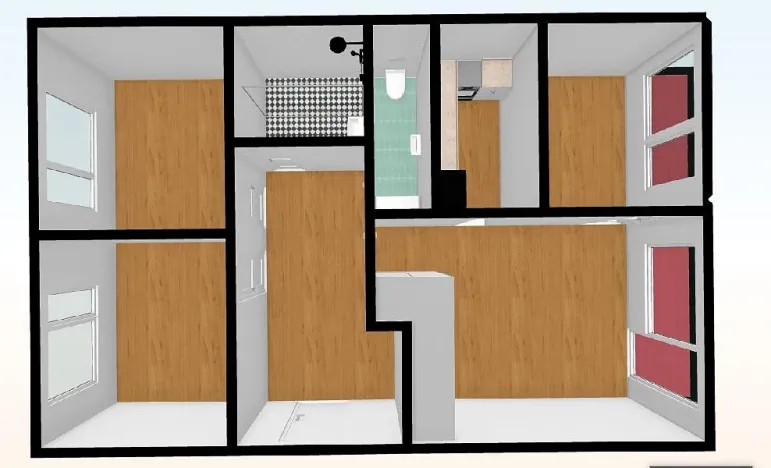 Pronájem bytu 4+kk, Praha - Střížkov, Českolipská, 53 m2