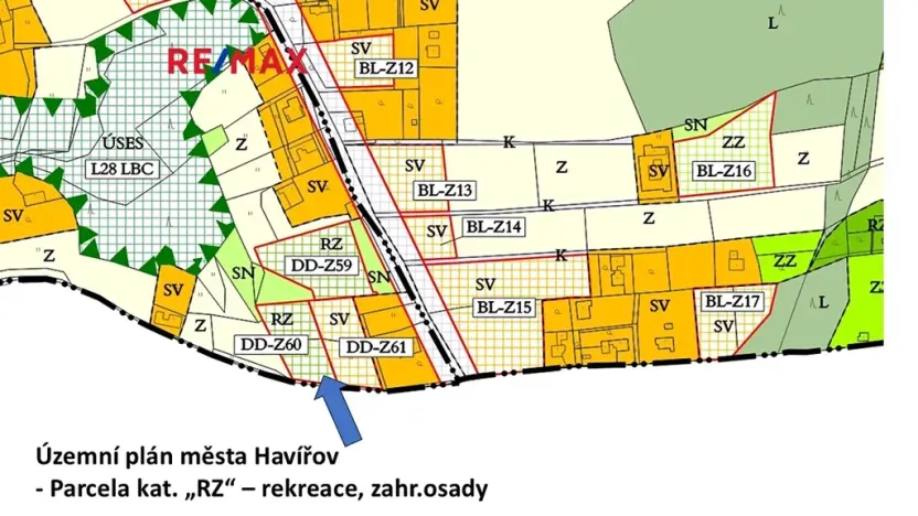 Prodej zahrady, Havířov, 1256 m2