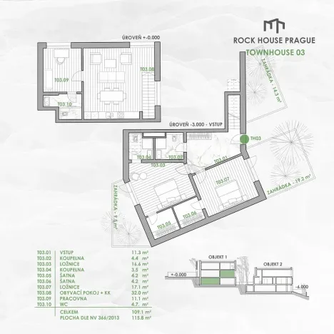 Prodej bytu 4+kk, Praha - Hlubočepy, Pražského, 110 m2