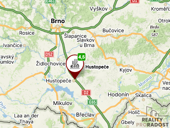 Prodej bytu 4+1, Hustopeče, U Větrolamu, 88 m2