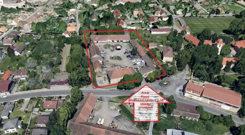 Pronájem skladu, Plzeň - Malesice, Malesická náves, 185 m2