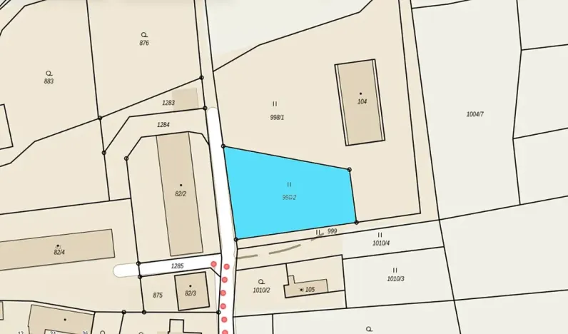 Prodej pozemku pro bydlení, Bystřice, 1245 m2