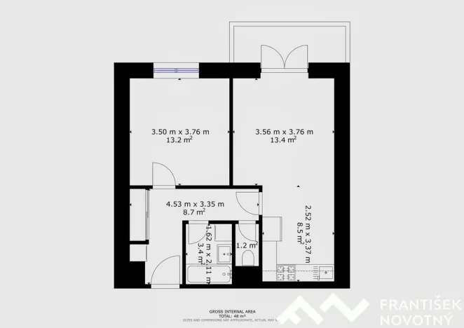 Prodej bytu 2+kk, Pohořelice, Znojemská, 51 m2