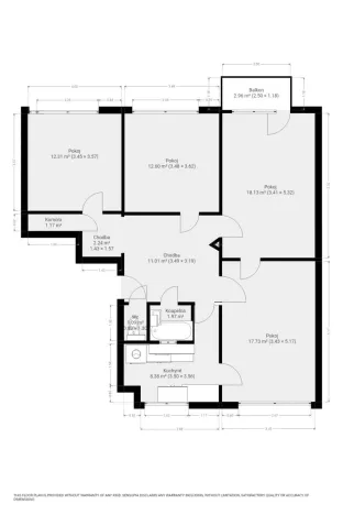 Pronájem bytu 4+1, Brno, Loosova, 92 m2