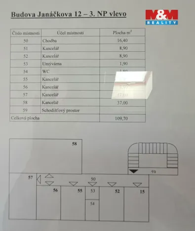 Pronájem kanceláře, Ostrava - Moravská Ostrava, Janáčkova, 110 m2