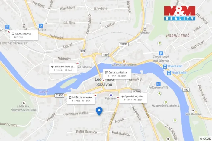 Prodej bytu 2+1, Ledeč nad Sázavou, Jaroslava Haška, 50 m2