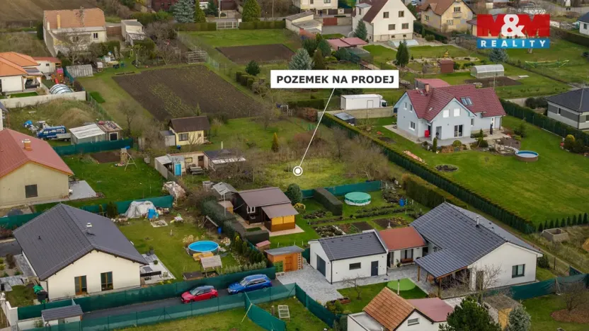 Prodej zahrady, Mělník, 652 m2