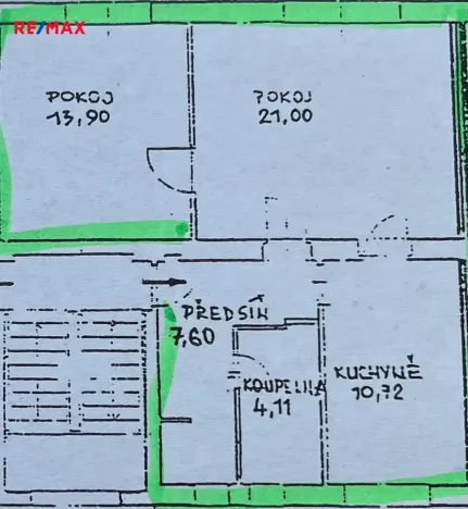 Pronájem bytu 2+1, Praha - Dejvice, Zelená, 58 m2