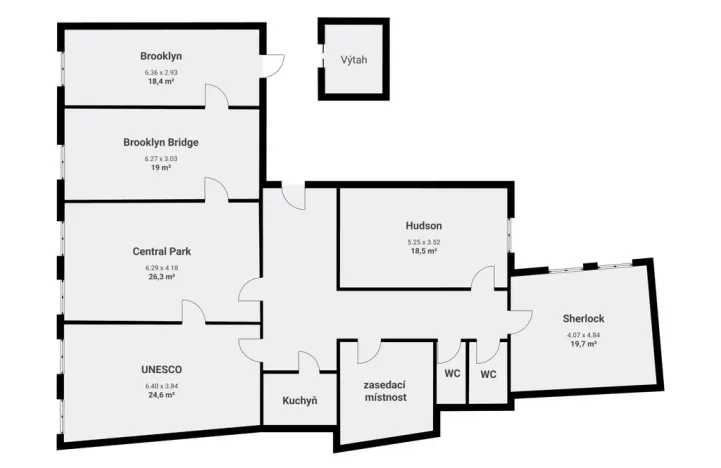 Pronájem kanceláře, Praha - Nové Město, Karlovo náměstí, 22 m2