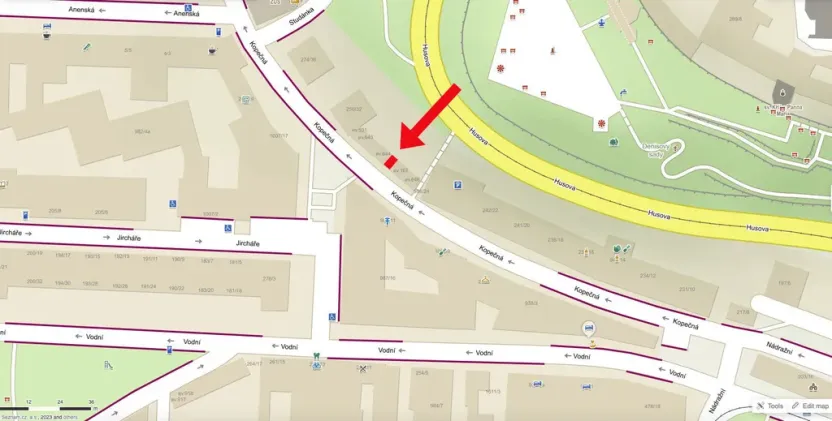 Pronájem garáže, Brno - Staré Brno, Kopečná, 17 m2