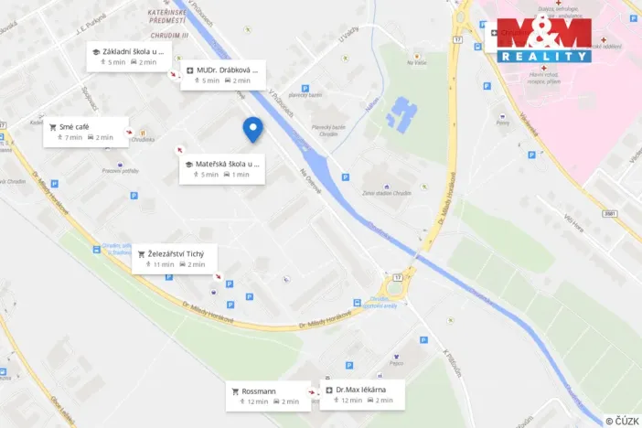 Pronájem bytu 4+1, Chrudim - Chrudim III, U Stadionu, 72 m2