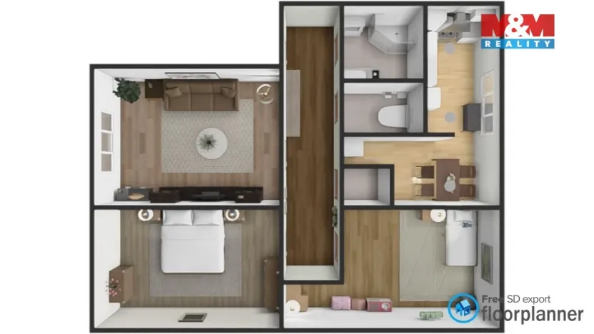 Prodej bytu 3+1, Radešínská Svratka, 65 m2