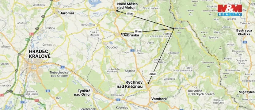 Prodej bytu 1+1, Deštné v Orlických horách, 31 m2