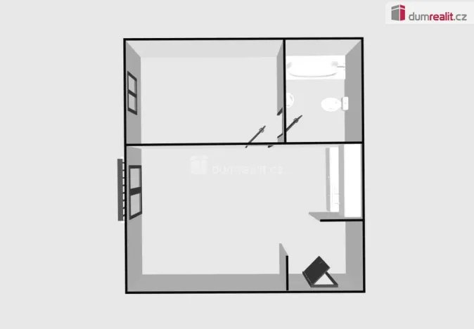 Pronájem bytu 1+1, Břeclav, Národních hrdinů, 29 m2