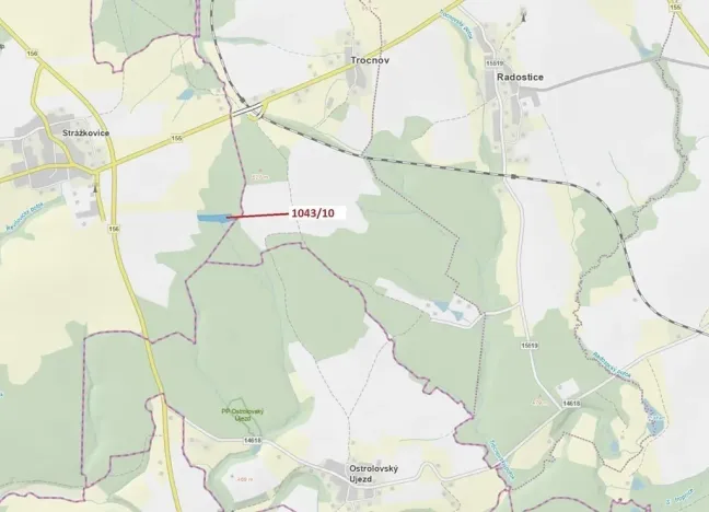 Dražba lesa, Stehlovice, 11078 m2