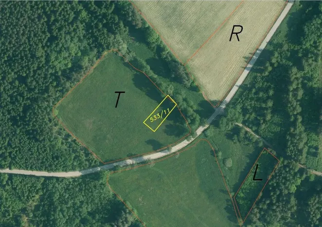 Prodej pole, Hluboká nad Vltavou - Hroznějovice, 785 m2