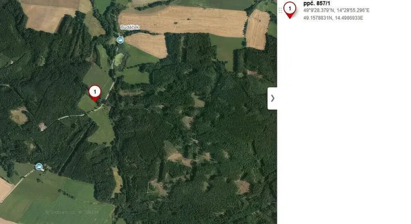 Prodej pole, Hluboká nad Vltavou - Hroznějovice, 785 m2