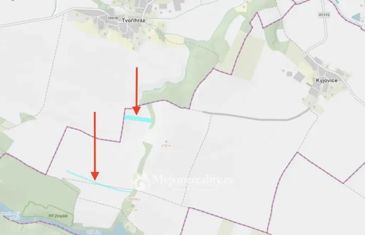 Prodej pole, Kyjovice, 64605 m2