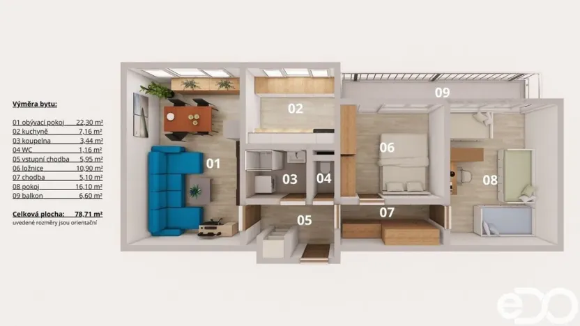 Prodej bytu 3+1, Mladá Boleslav, náměstí Míru, 72 m2
