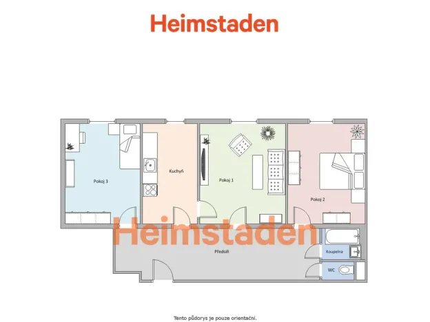 Pronájem bytu 3+1, Havířov - Šumbark, nám. T. G. Masaryka, 74 m2