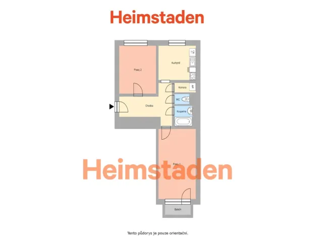 Pronájem bytu 2+1, Havířov - Město, Na Nábřeží, 53 m2