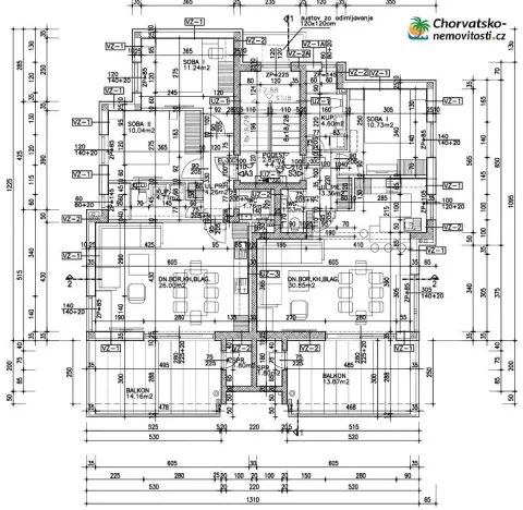 Prodej bytu 3+1, Novalja, Chorvatsko, 75 m2