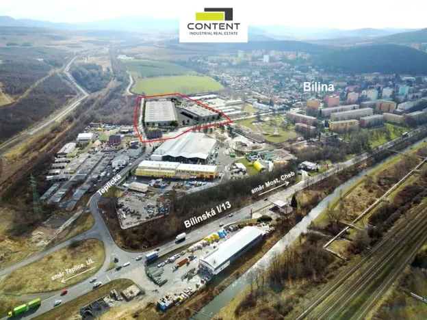 Pronájem výrobních prostor, Bílina - Teplické Předměstí, Teplická, 3000 m2