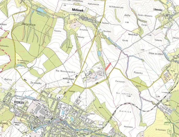 Prodej pole, Mrlínek, 4505 m2