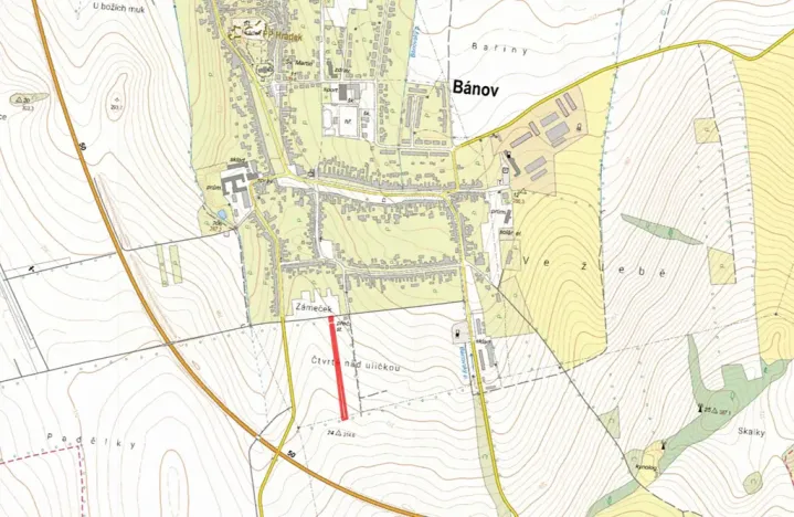 Prodej pole, Bánov, 3736 m2