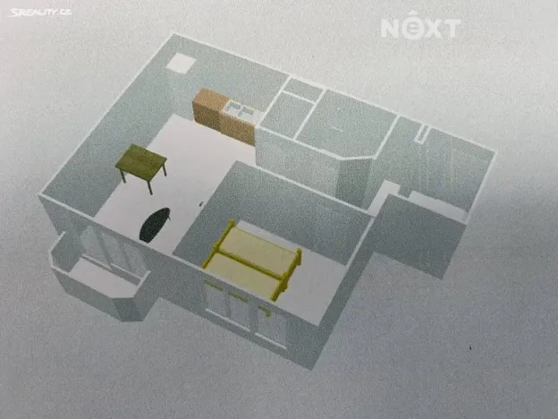 Pronájem bytu 2+kk, Tábor, Varšavská, 43 m2