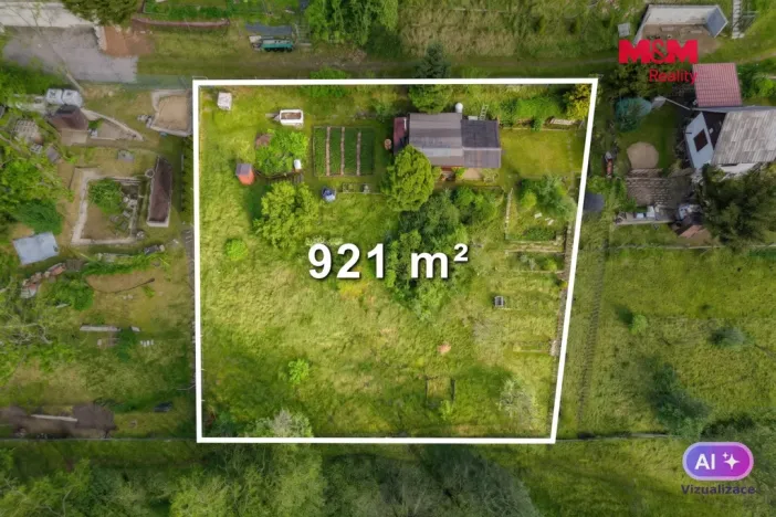 Prodej zahrady, Ústí nad Labem - Sebuzín, 921 m2
