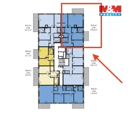 Prodej bytu 4+kk, Praha - Prosek, Nad Krocínkou, 107 m2