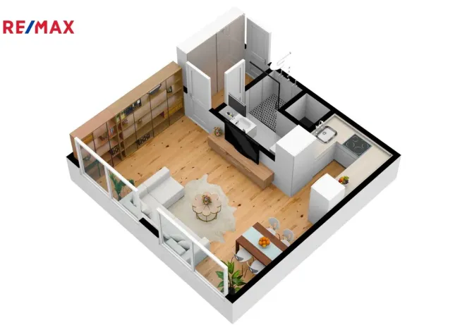 Pronájem bytu 1+kk, Kolín - Kolín V, Podskalské nábřeží, 32 m2