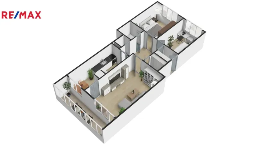 Prodej bytu 3+1, Jesenice, V Lázních, 72 m2