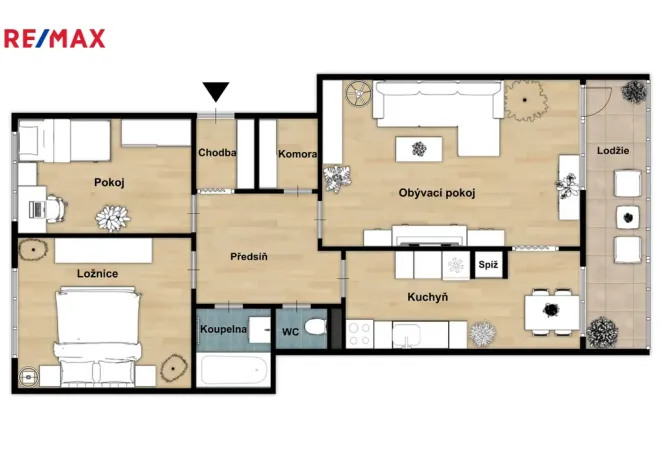 Prodej bytu 3+1, Jesenice, V Lázních, 72 m2