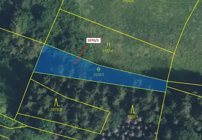 Dražba pozemku, Kněžnice, 631 m2