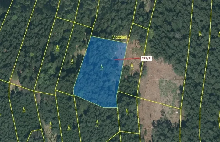 Dražba lesa, Psárov, 4568 m2