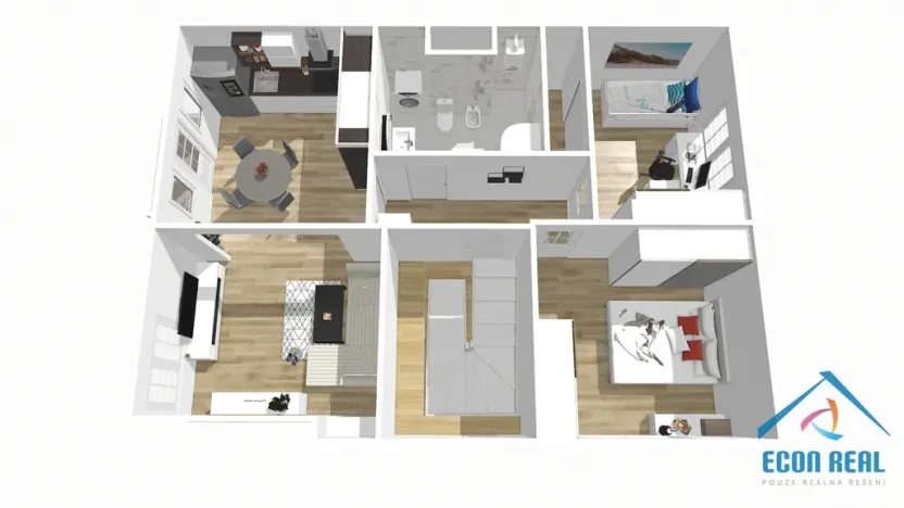 Pronájem bytu 3+1, Praha - Strašnice, Královická, 82 m2