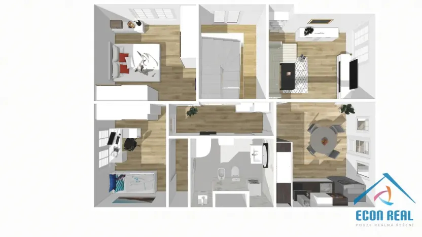 Pronájem bytu 3+1, Praha - Strašnice, Královická, 82 m2