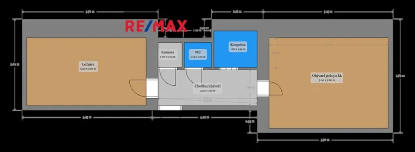 Prodej bytu 2+kk, Praha - Záběhlice, Záběhlická, 44 m2