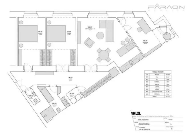 Pronájem bytu 4+kk, Praha - Vinohrady, náměstí Jiřího z Poděbrad, 118 m2
