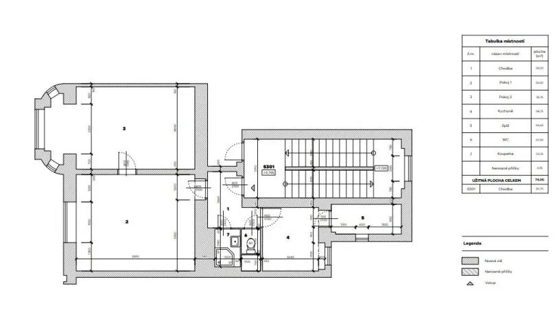 Pronájem bytu 2+1, Karlovy Vary, Koptova, 76 m2
